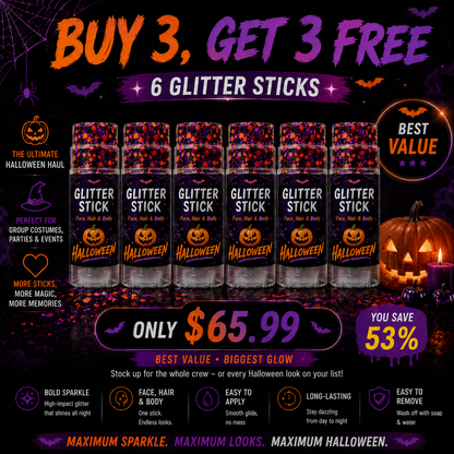 Halloween Glitter Stick for Face, Hair & Body