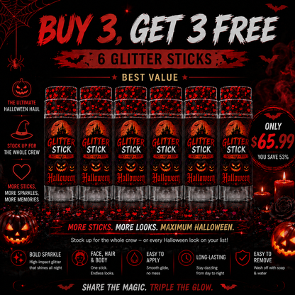 Halloween Glitter Stick for Face, Hair & Body
