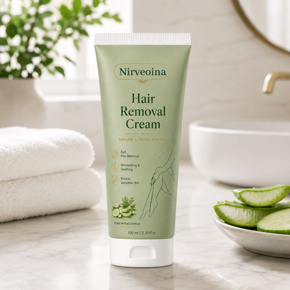 Nirveoina™ Natural Gentle Hair Removal Cream | For Women & Men, Sensitive Skin