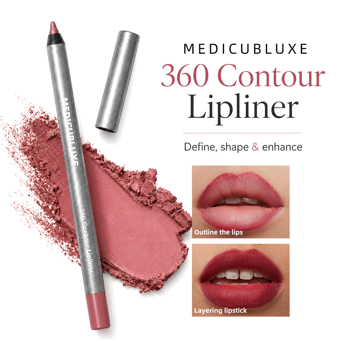 360 Contour Lipliner, Longwear, Waterproof